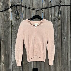 Neiman Marcus Baby Pink Hook-Eye Closure 100% Cashmere Sweater size large